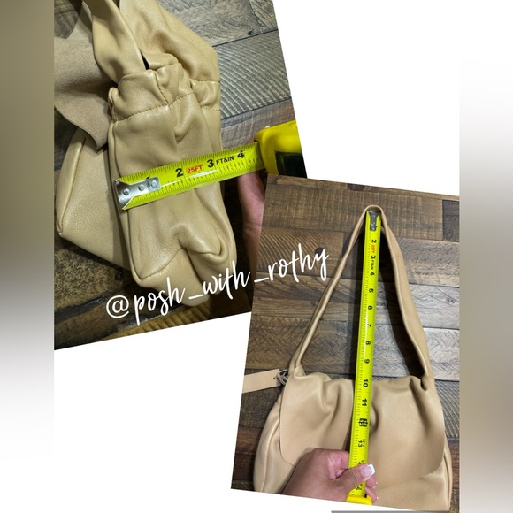 Topshop Ruched Leather Bag - Picture 8 of 10